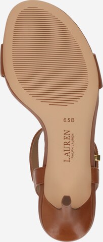 Lauren Ralph Lauren Sandalen met riem 'GWEN' in Bruin