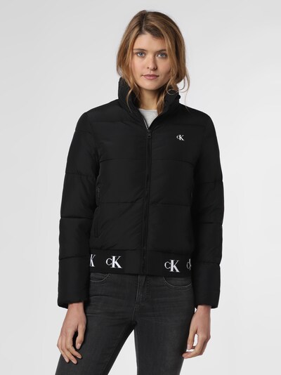 Demisezoninė striukė iš Calvin Klein Jeans , spalva - juoda / balta, Modelio vaizdas