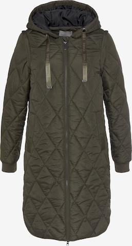 TAMARIS Winter Coat in Green: front