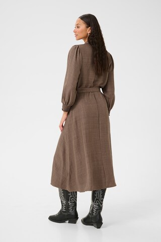 Kaffe Blousejurk 'Ellen' in Bruin