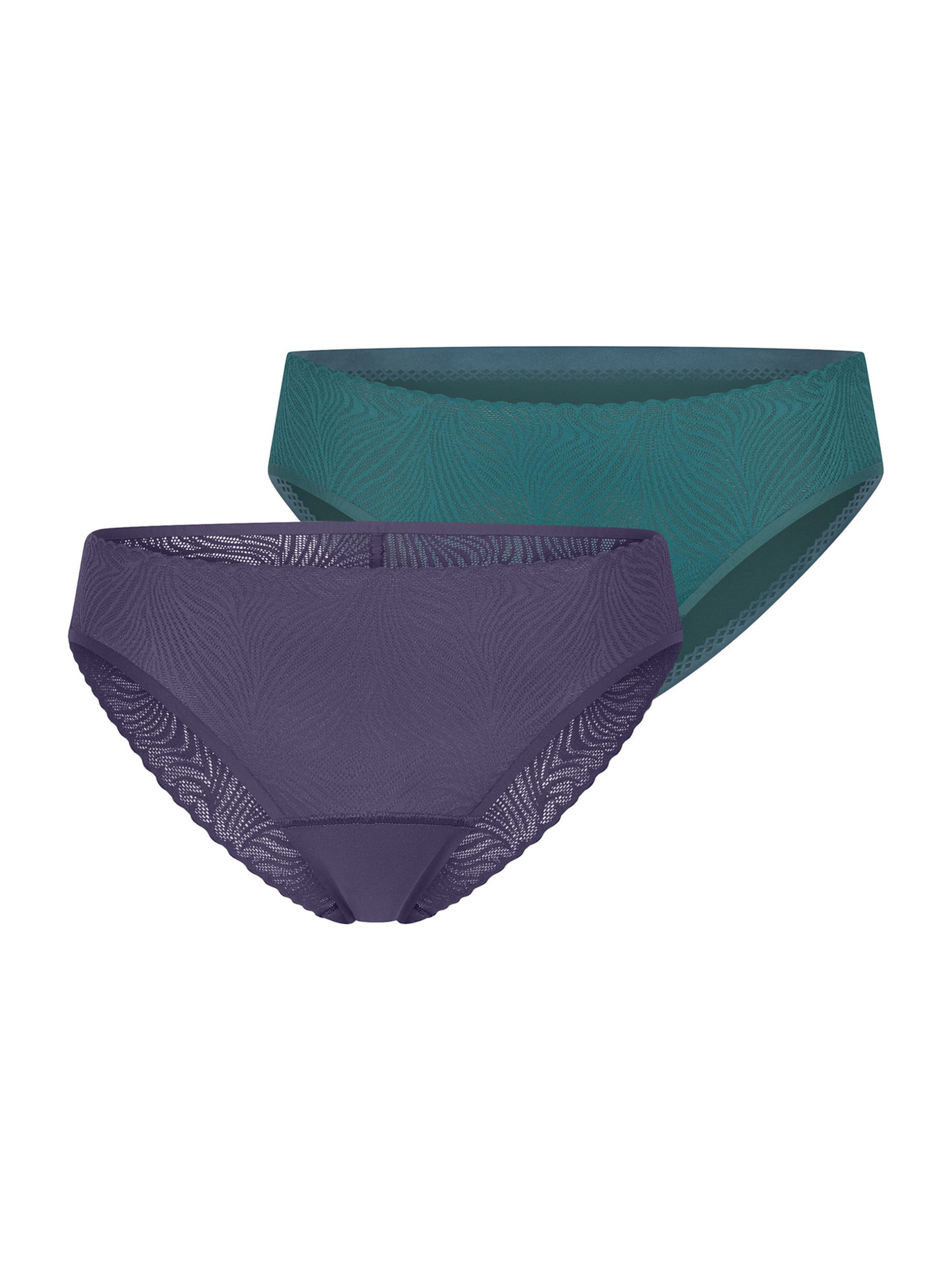 Slip ' Invisible Soft Lace ' SCHIESSER en bleu : devant