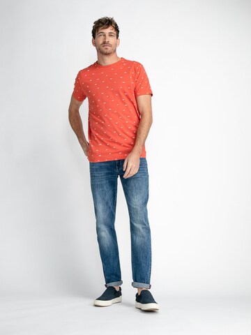 Petrol Industries T-Shirt 'Mini Fish' in Rot