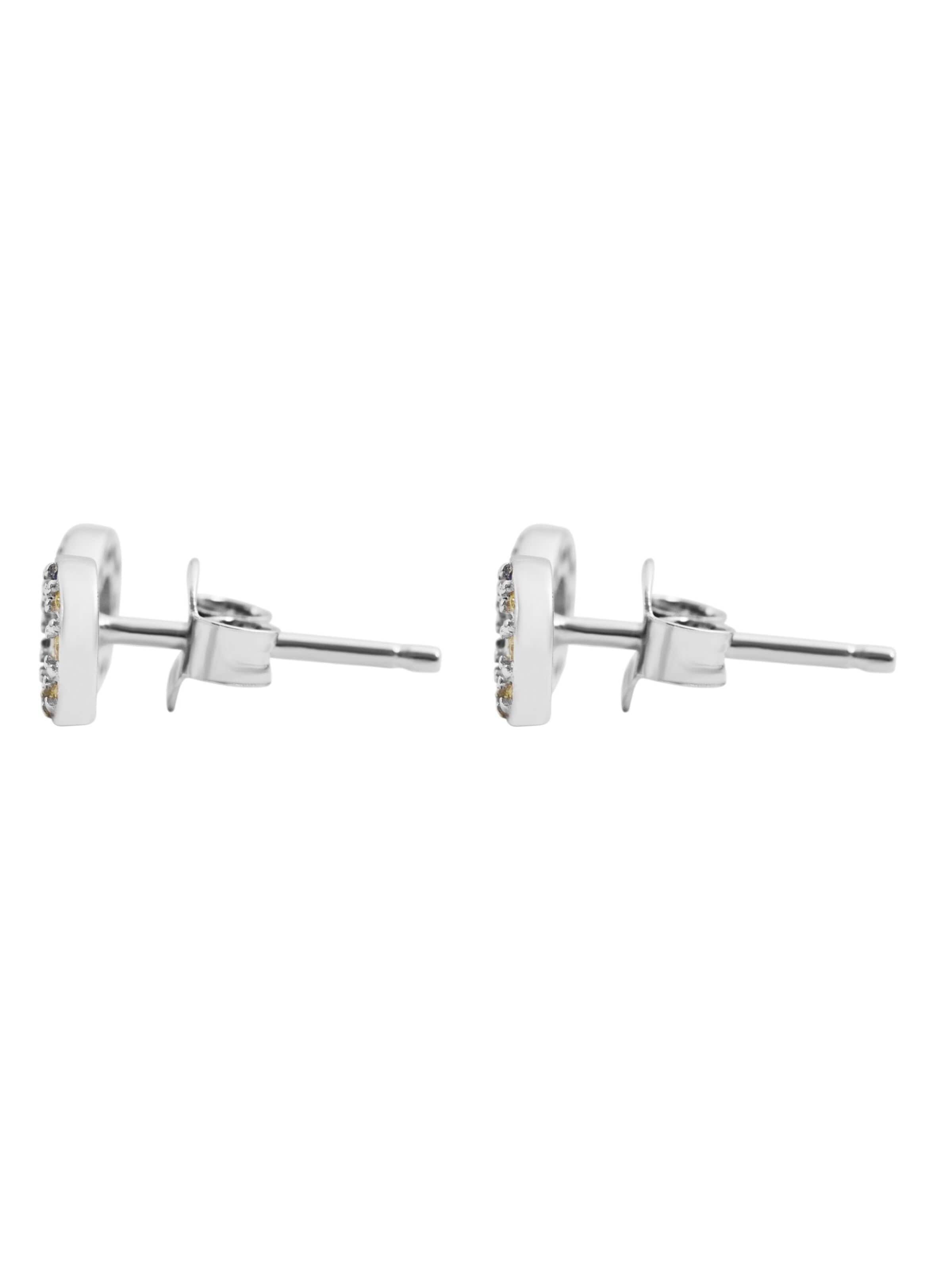 Akzent Earrings '"Bellfinity" aus 925 Sterlingsilber, rhodiniert, langlebig' in Silver: front