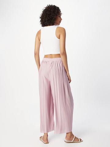 ABOUT YOU Wide leg Trousers 'Caren' in Pink