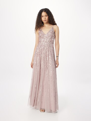 LACE & BEADS Avondjurk in Roze: voorkant