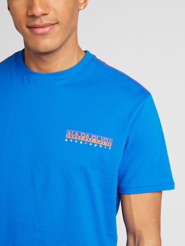 T-Shirt 'S-GRAS' NAPAPIJRI en bleu