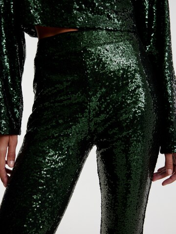 EDITED Flared Παντελόνι 'Zelinda' σε πράσινο