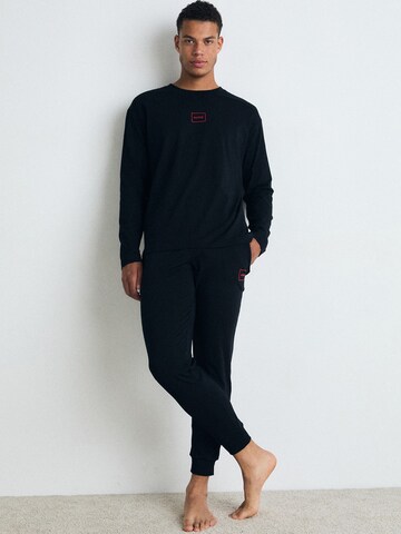 HUGO - regular Pantalón de pijama 'Laze' en negro