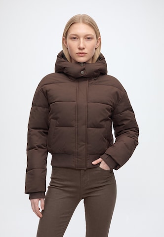 HOLLISTER Winterjas 'FEEL GOOD' in Bruin: voorkant