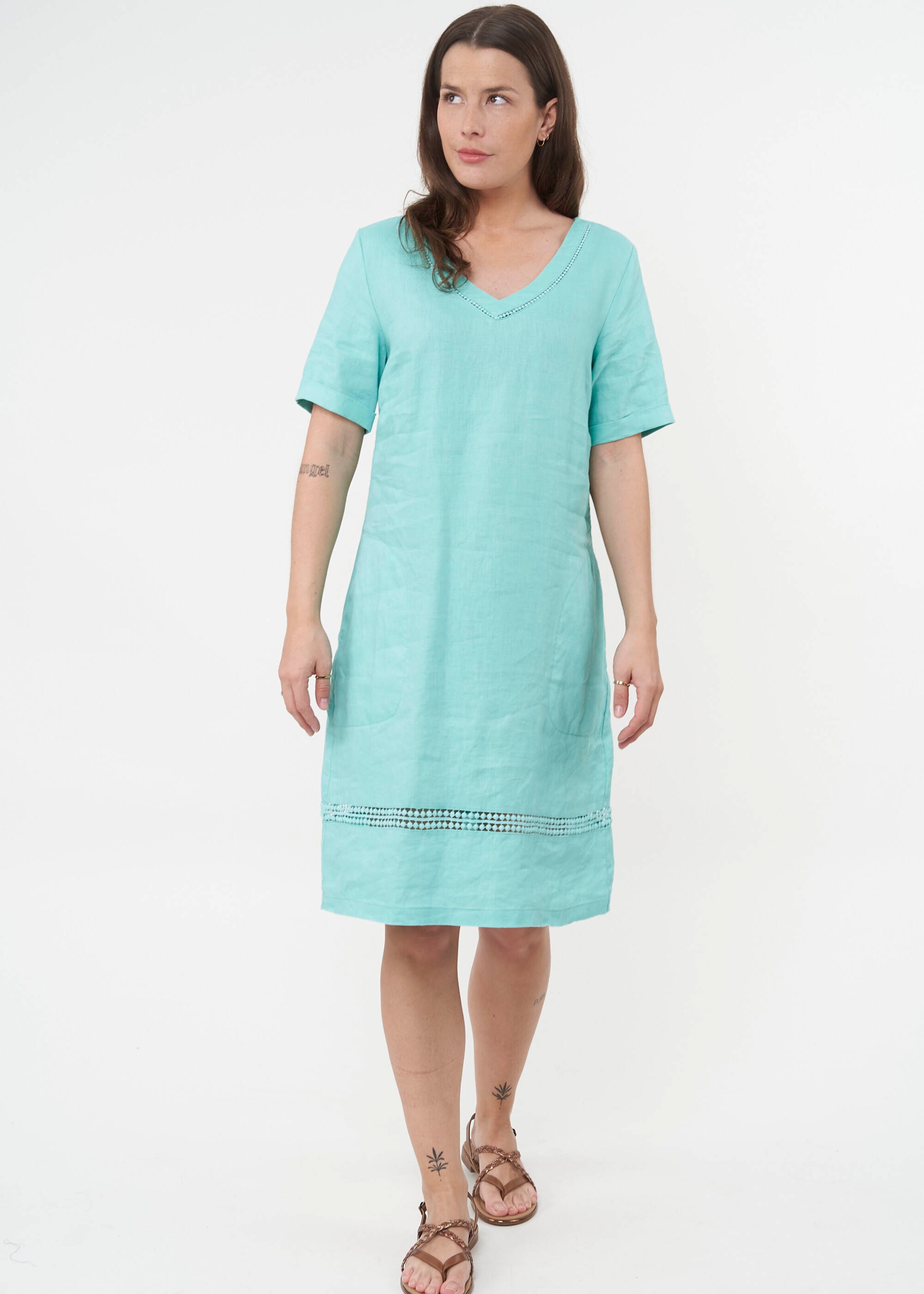 Frauen Große Größen VICCI Germany Sommerkleid in Blau - OH59850 Frauen Große Größen VICCI Germany Sommerkleid in Blau - OH59850