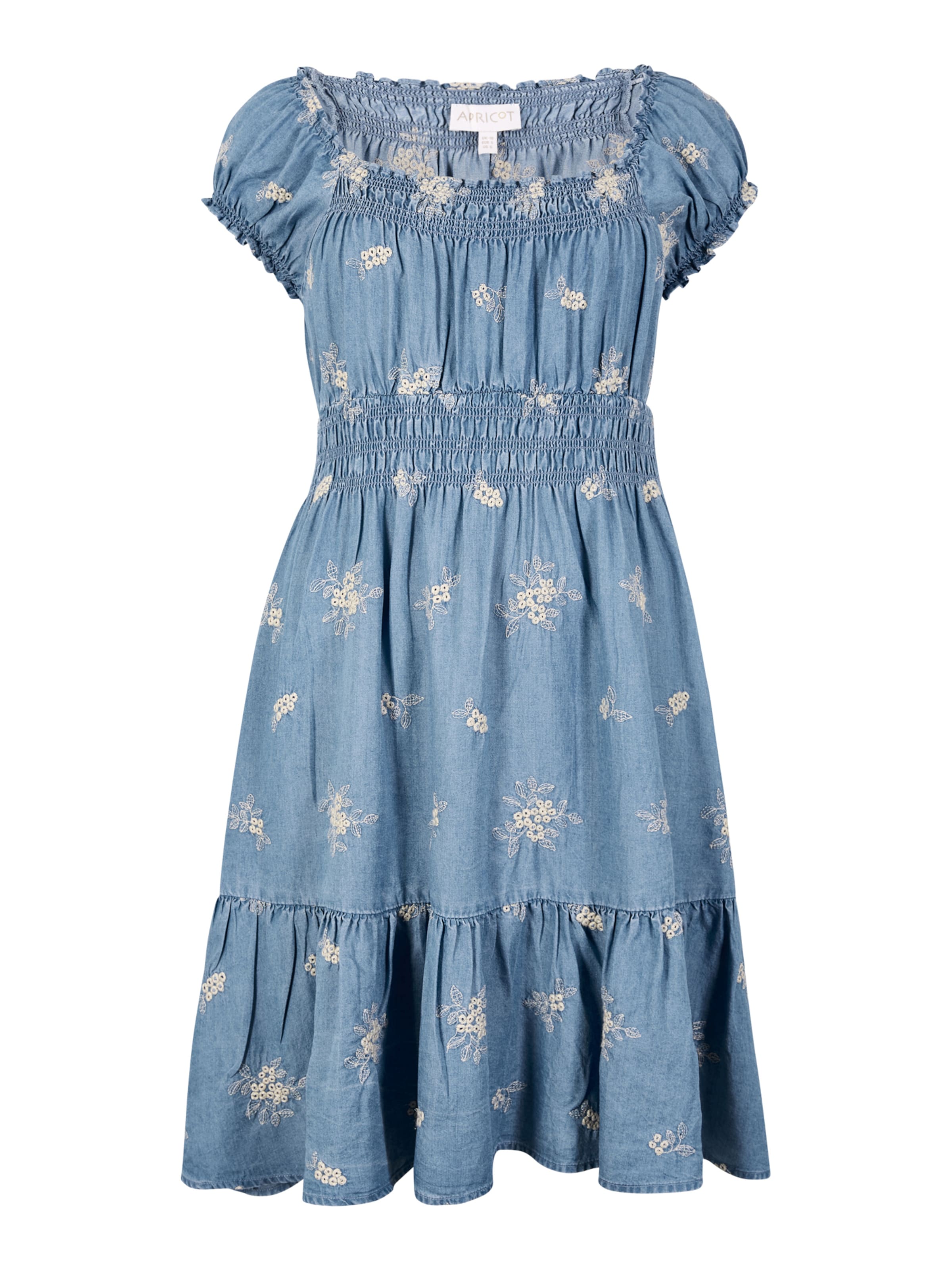 Robe ' ' Apricot en bleu : devant