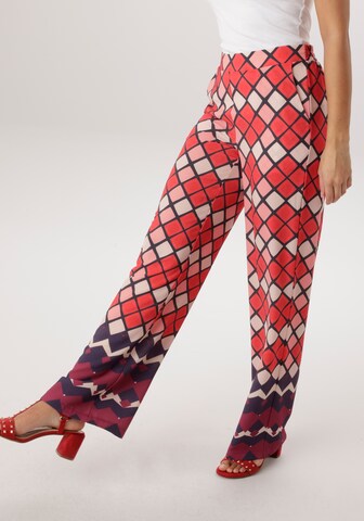 Aniston SELECTED Pyjamahose in Rot: Vorderseite