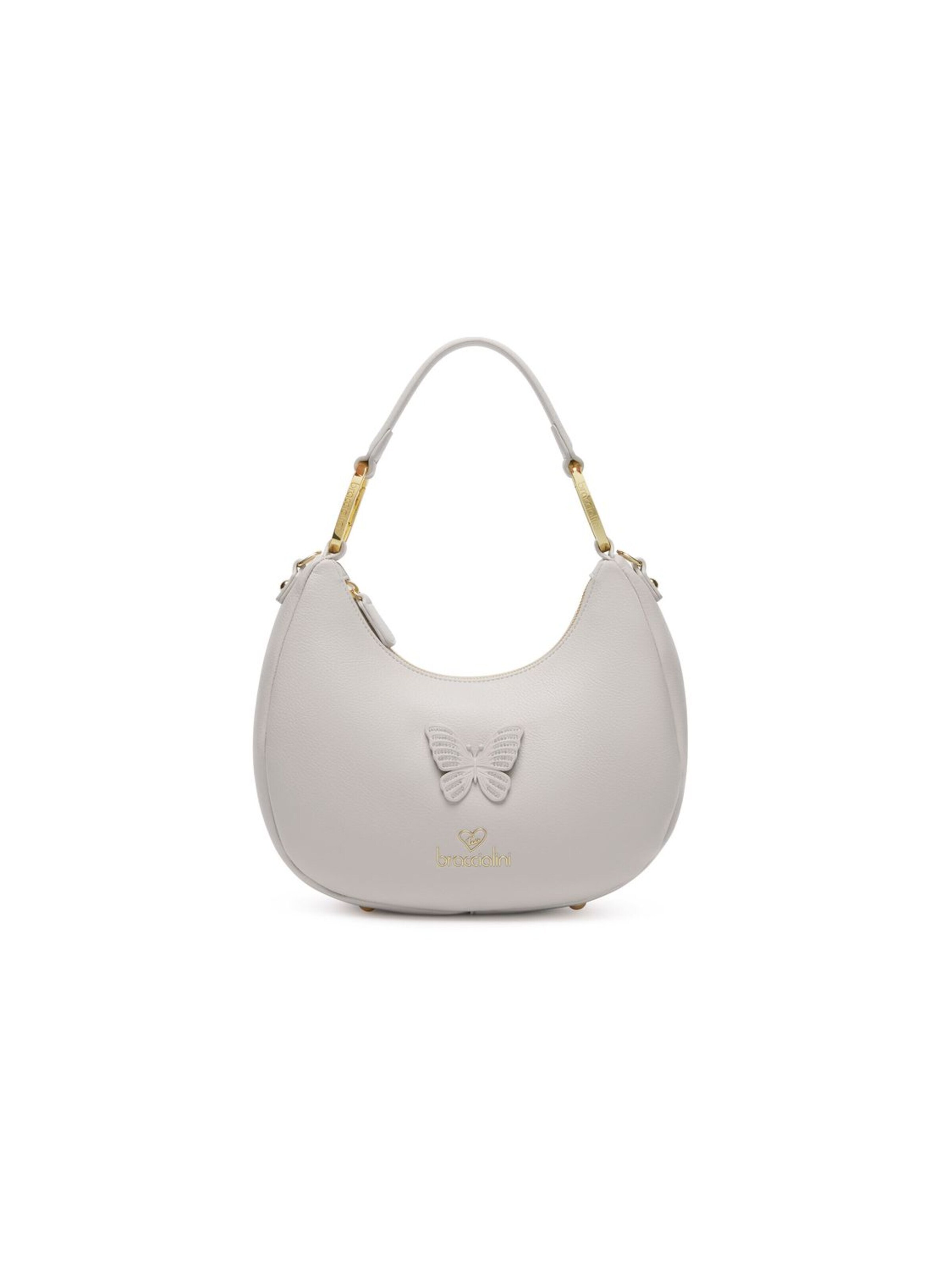 Borsa a spalla 'Amy Bijoux' di Braccialini in grigio: frontale