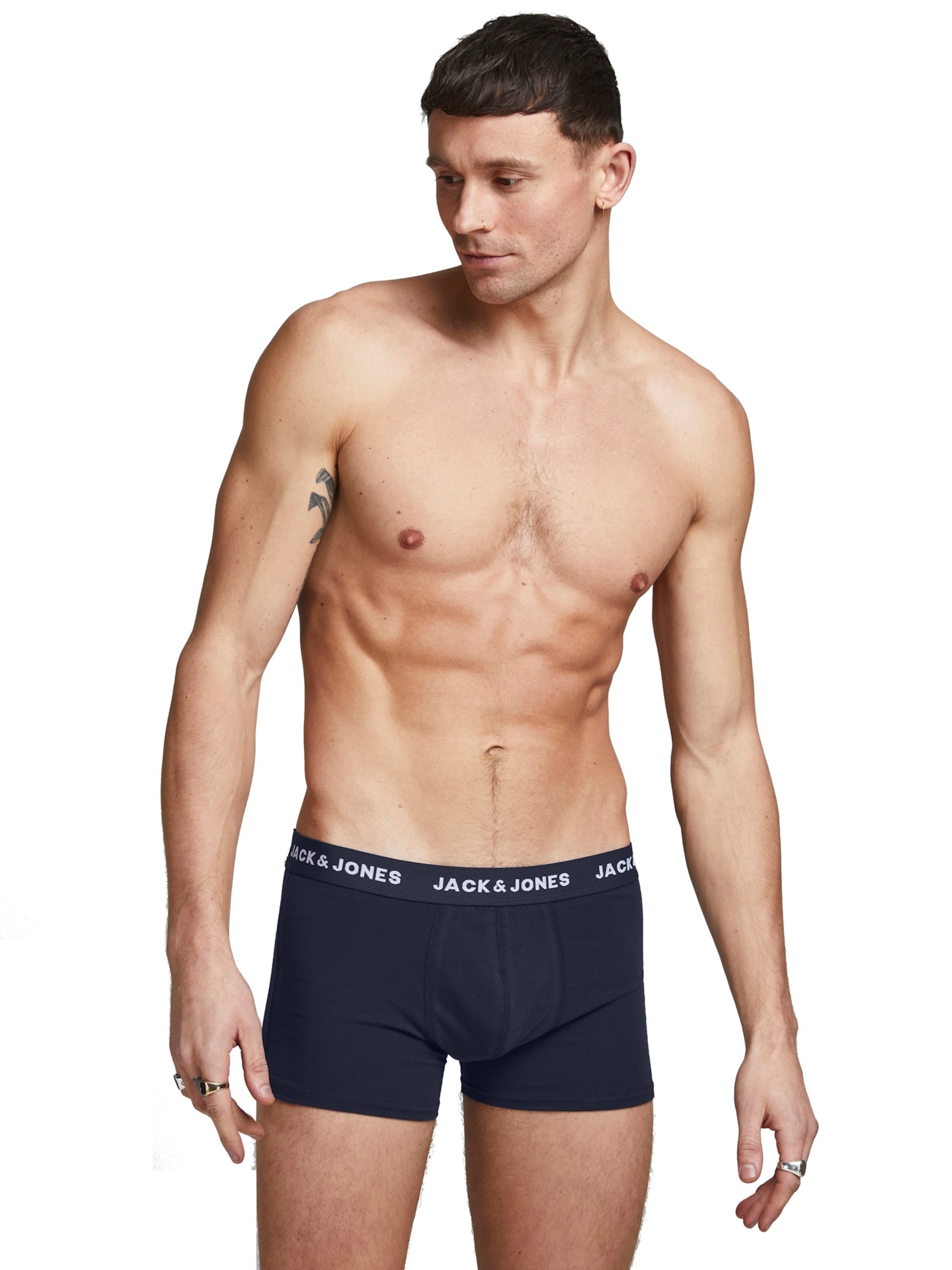 JACK & JONES Trunks 'Solid' 10er Pack in Blau