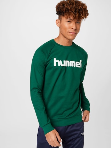 Hummel Спортивный свитшот в Зеленый: спереди