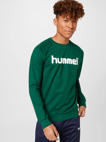 Hummel Sport sweatshirt i grön: framsida