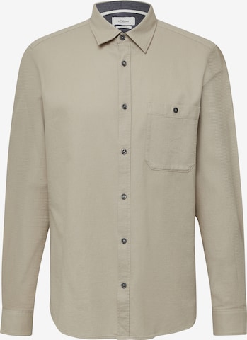 s.Oliver Overhemd in Beige: voorkant