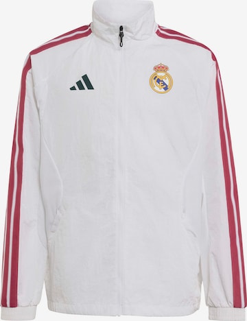 Veste de sport 'REAL H ANTH' ADIDAS PERFORMANCE en blanc : devant