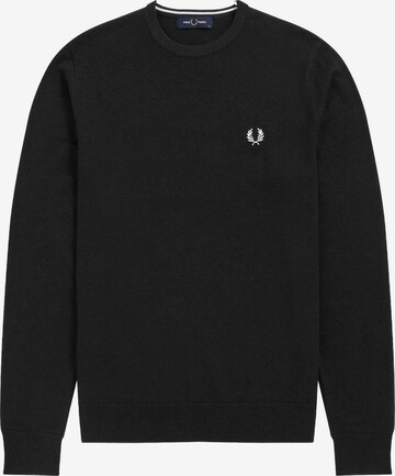 Fred Perry Sweater in Black: front