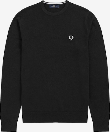 Fred Perry Sweater in Black: front