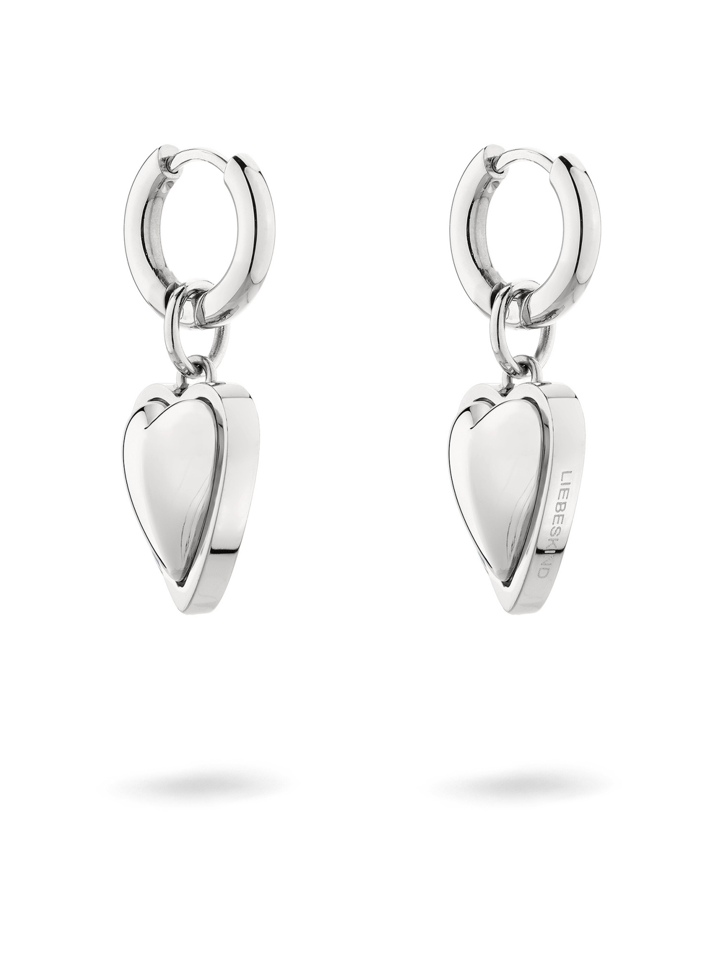 Liebeskind Berlin Earrings 'Heart' in Silver: front
