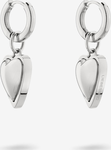 Liebeskind Berlin Earrings 'Heart' in Silver: front