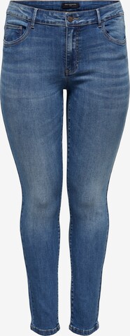 ONLY Carmakoma Skinny Jeans 'Sally' in Blauw: voorkant