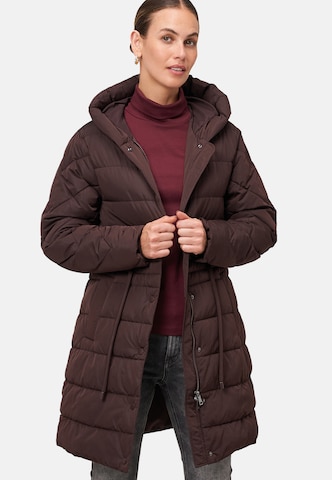 Manteau mi-saison zero en marron : devant
