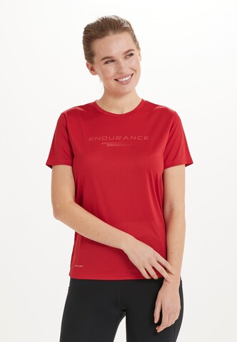 ENDURANCE Functioneel shirt 'Keiling' in Rood: voorkant