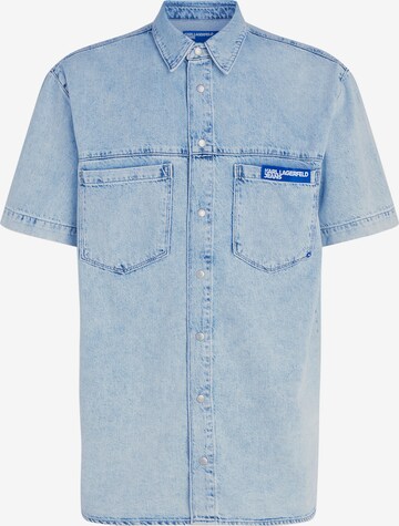 KARL LAGERFELD JEANS Regular fit Button Up Shirt in Blue: front