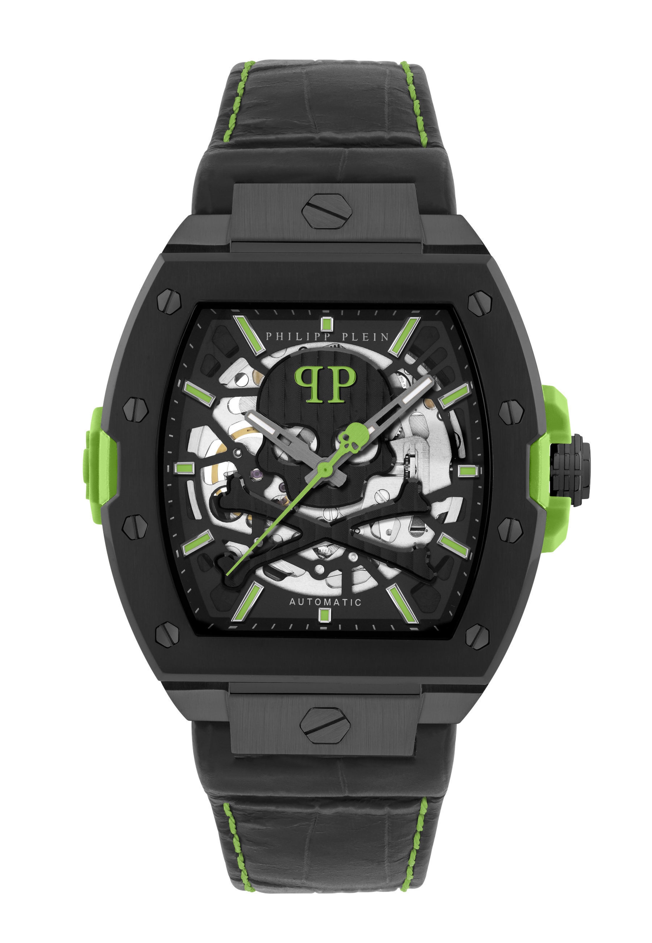 Montre à affichage analogique Philipp Plein Watches en vert : devant