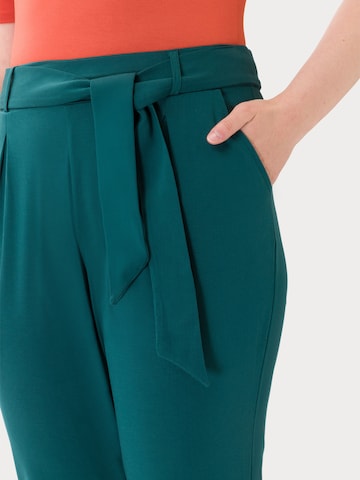 Les Lunes Tapered Bandplooibroek 'Jade' in Blauw