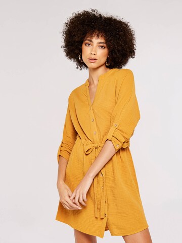 Robe-chemise Apricot en jaune : devant