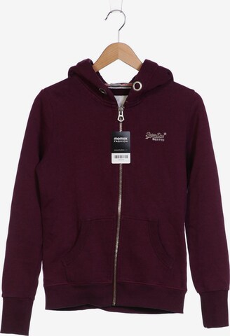 Superdry Sweatshirt & Zip-Up Hoodie in M in Purple: front