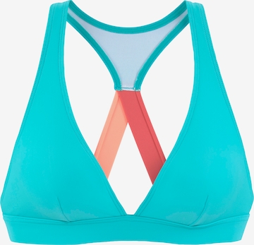 LASCANA ACTIVE Trikotni nedrčki Športen bikini zgornji del | modra barva: sprednja stran