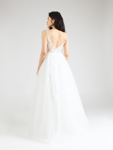 MAGIC BRIDE Βραδινό φόρεμα σε λευκό