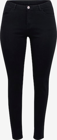 ADIA fashion Slim fit Jeans in Black: front