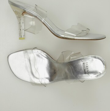 Stuart Weitzman Sandals & High-Heeled Sandals in 39,5 in Silver: front