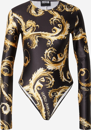 Versace Jeans Couture Shirtbody in goldgelb / hellgelb / gold / schwarz, Produktansicht