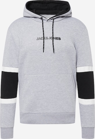 JACK & JONESSweater majica 'LAYTON' - siva boja: prednji dio