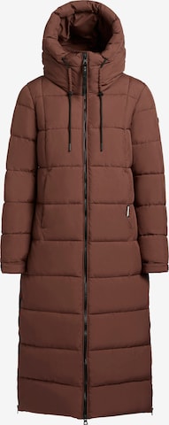 Manteau d’hiver 'Deria3' khujo en marron : devant