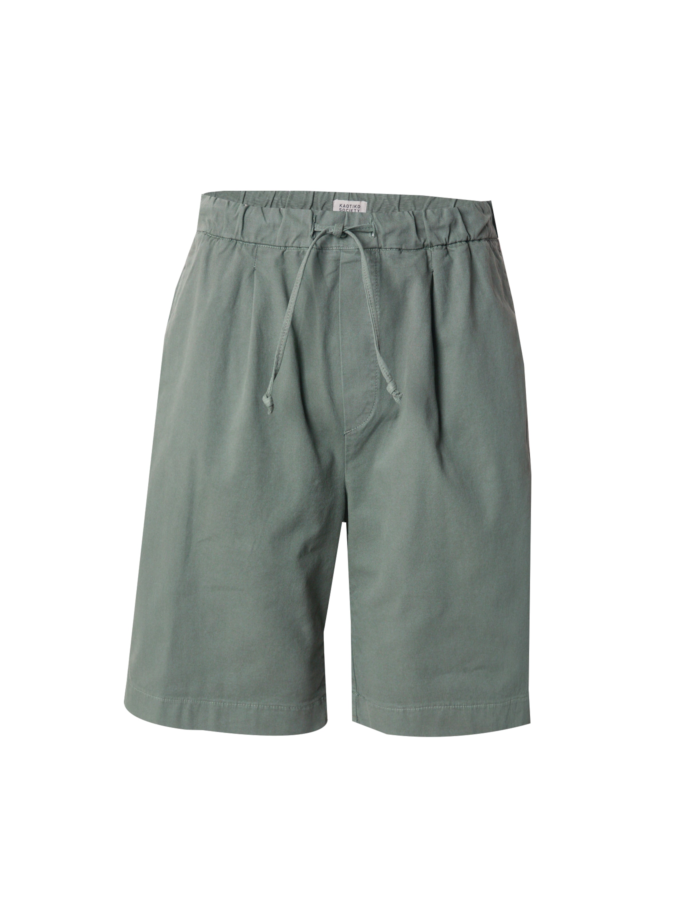 Kaotiko - Loosefit Pantalón en verde: frente