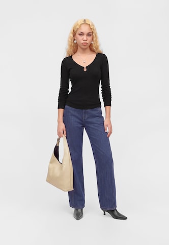 Calvin Klein JeansMajica - crna boja: prednji dio