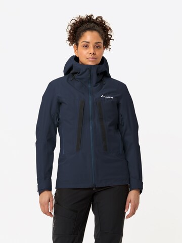 VAUDE Outdoorjas 'Monviso' in Blauw: voorkant