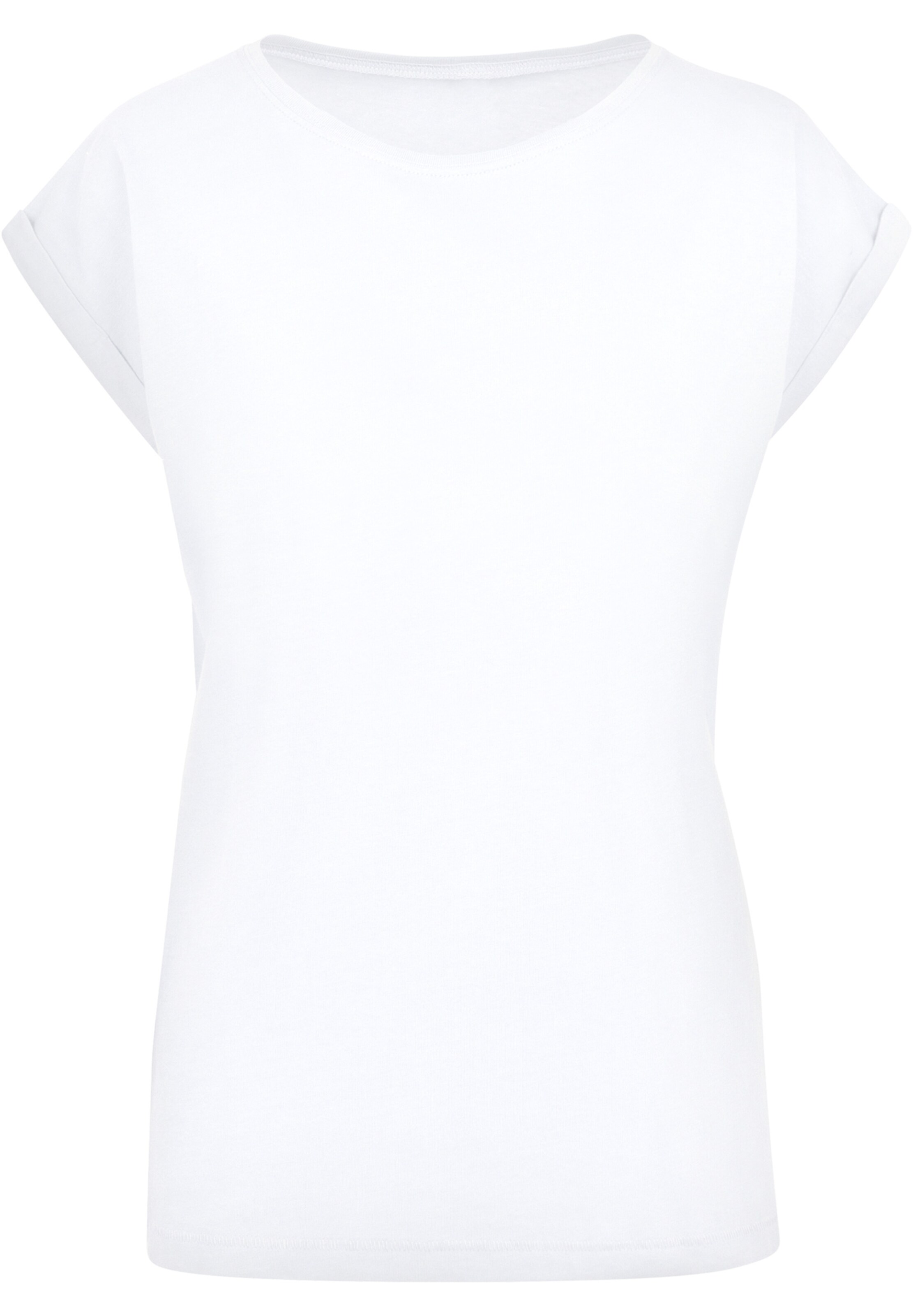 F4NT4STIC Shirt 'Disney Mickey-Mouse-Tongue' in Wit: voorkant