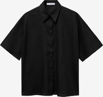 Chemisier 'PAI' MANGO en noir : devant