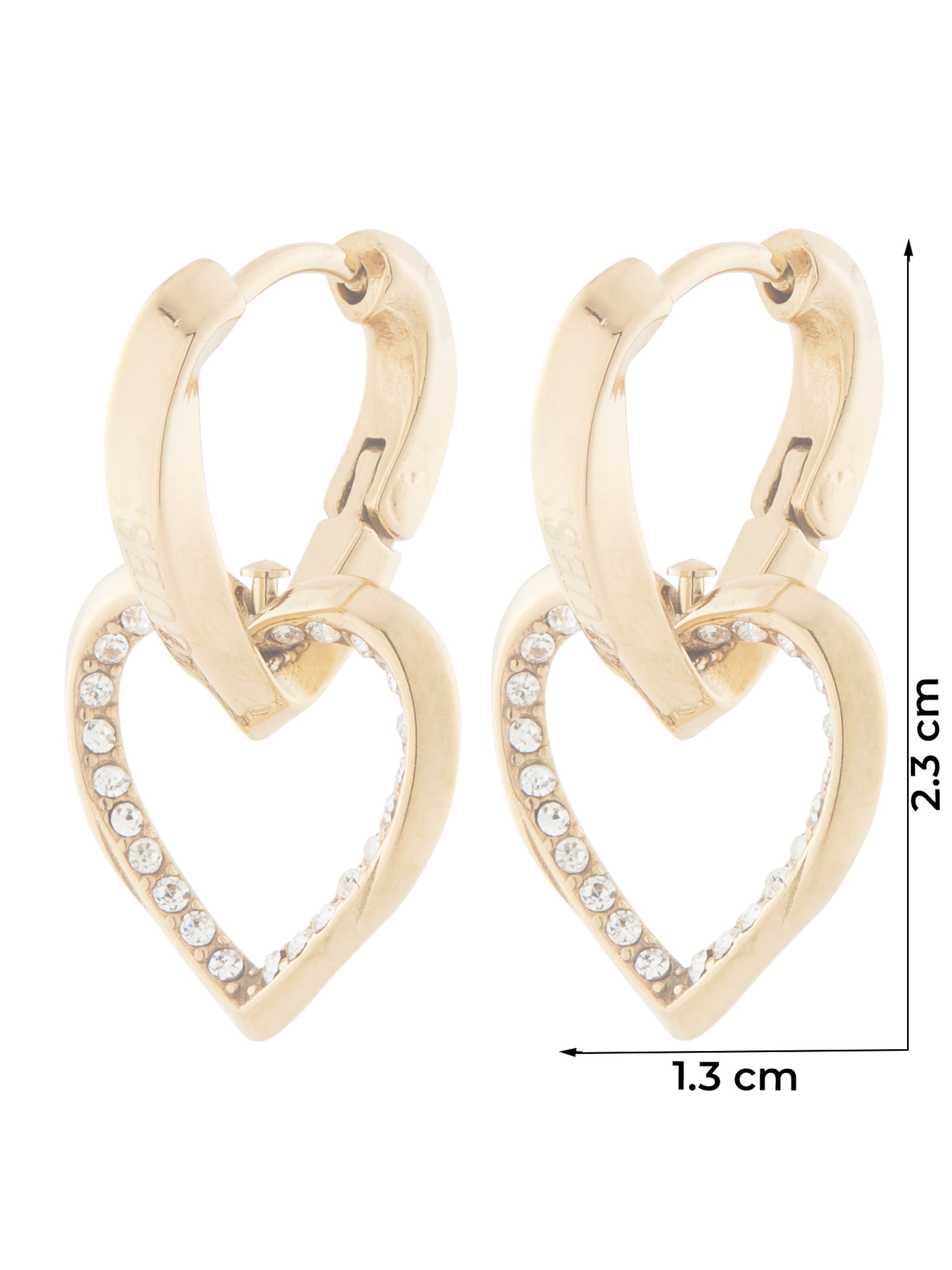 GUESS Ohrringe 'Mon Amour' in Gelb