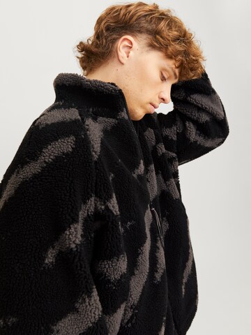 JACK & JONES Fleecejacke 'JCOTerrain' in Schwarz