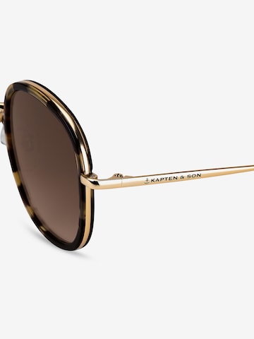 Kapten & Son Sunglasses 'Rotterdam Amber' in Brown