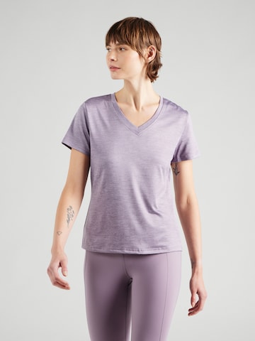 ONLY PLAY - Camisa funcionais 'ONPCORE' em roxo: frente